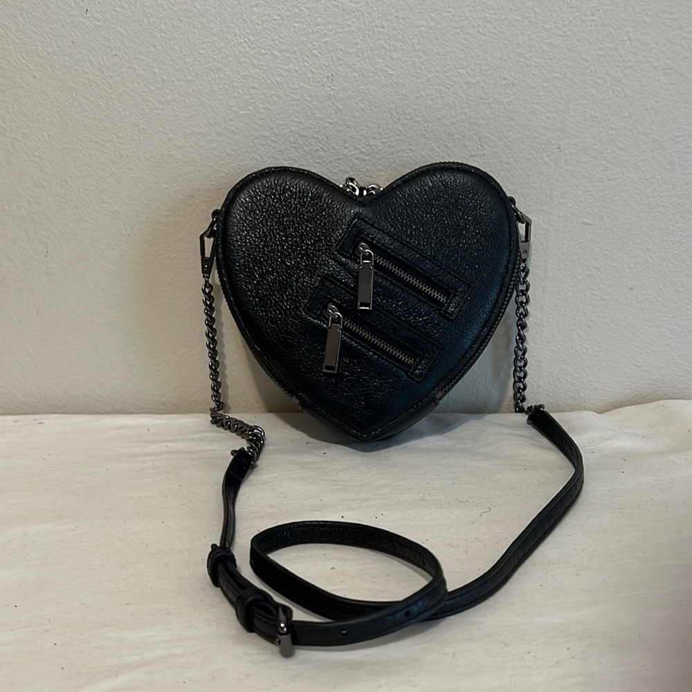 Rebecca Minkoff Jamie Heart Crossbody Black